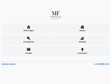 Tablet Screenshot of mfimmobilien.at